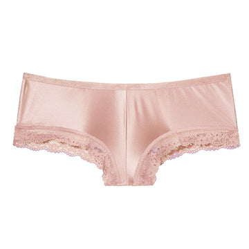 Sexy lace Trim Panties Thin silk Skating Silk Panties