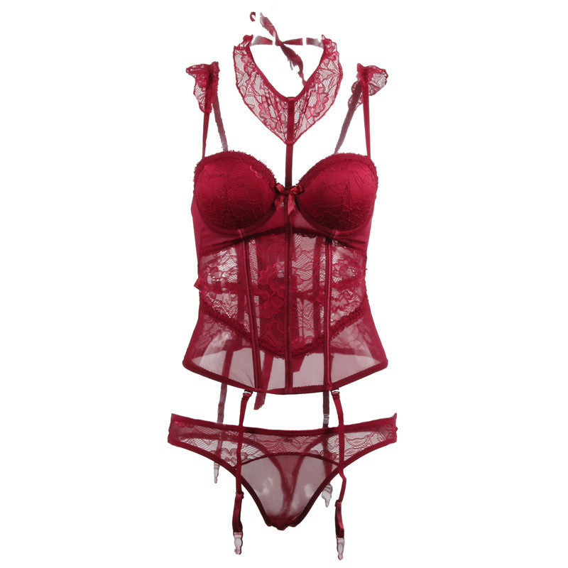 Erotic Lingerie Lace Shapewear Vest Erotic Suit - Sakura Intimates 2